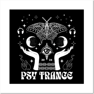 PSY TRANCE  - Hands Eye Butterfly (White) Posters and Art
